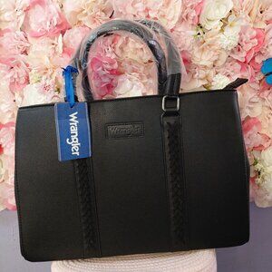 Wrangler Laptop Tote 15.6 Inch Computer Bag for Work Large Double Compartment